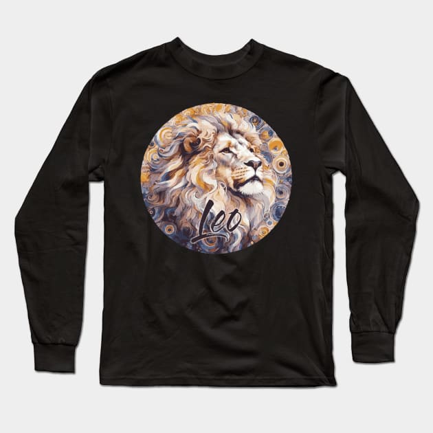 Leo Zodiac Star Sign Long Sleeve T-Shirt by Heartsake